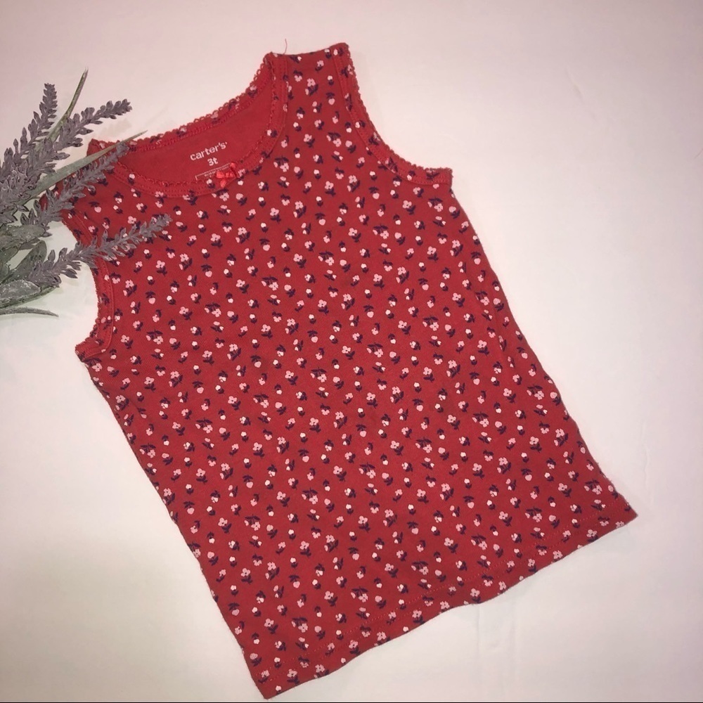 𝅺5 for $10 Carter's Girls tank top Size 3T